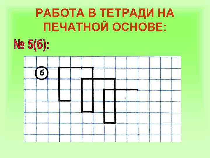 РАБОТА В ТЕТРАДИ НА ПЕЧАТНОЙ ОСНОВЕ: 