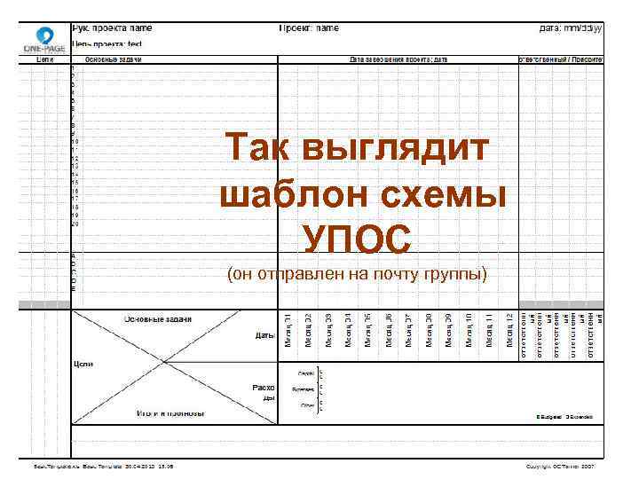 Так выглядит шаблон схемы УПОС (он отправлен на почту группы) 