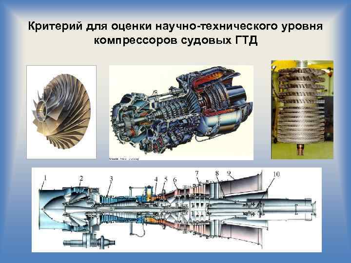 Критерий для оценки научно-технического уровня компрессоров судовых ГТД 