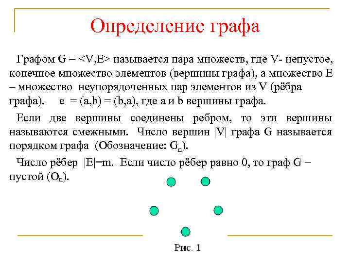 Пять определений