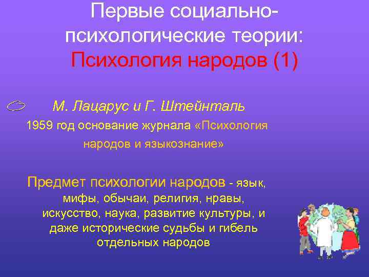 Психология народов. Первые социально-психологические теории: психология народов,. Лацарус и Штейнталь психология народов. Психология народов Лацарус. Теория психологии народов.