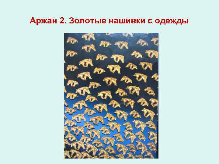 Аржан 2. Золотые нашивки с одежды 