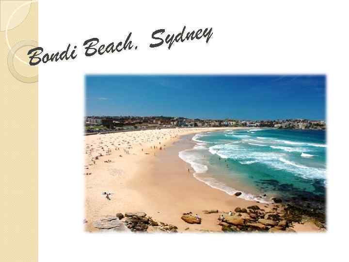 ydney ach, S di Be Bon 