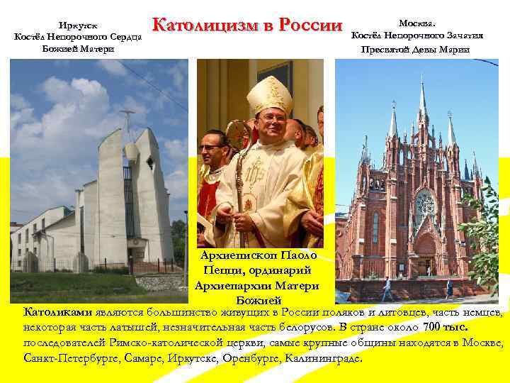 Иркутск Костёл Непорочного Сердца Божией Матери Католицизм в России Москва. Костёл Непорочного Зачатия Пресвятой