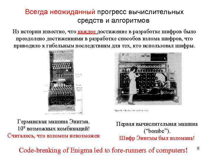 Всегда неожиданный прогресс вычислительных средств и алгоритмов Из истории известно, что каждое достижение в