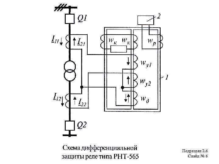 Элементы релейной схемы