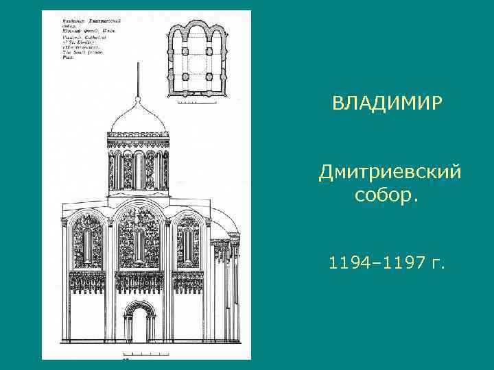  ВЛАДИМИР  Дмитриевский  собор.  1194– 1197 г. 