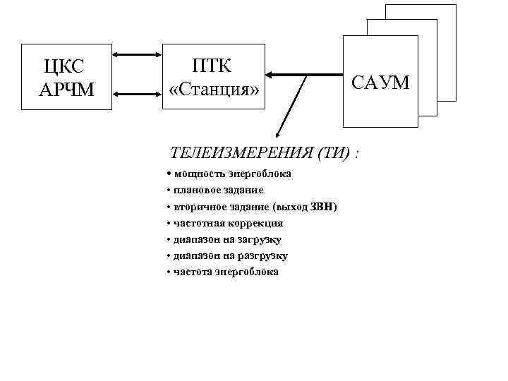 ЦКС ПТК АРЧМ  «Станция»     САУМ   ТЕЛЕИЗМЕРЕНИЯ (ТИ)