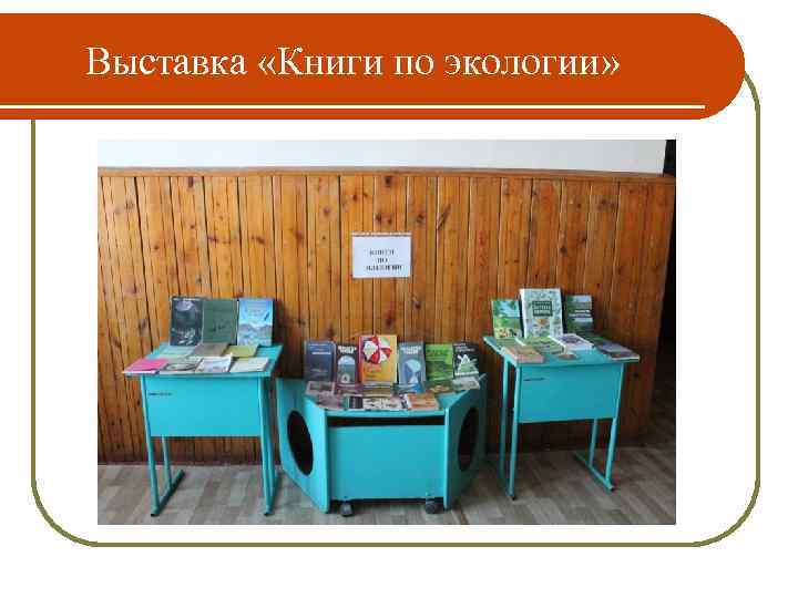  Выставка «Книги по экологии» 