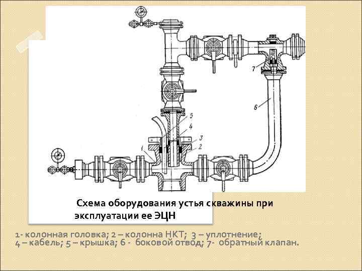 Схема эцн нефтяной скважины