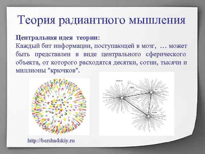 Представление работ проекта в радиантной структуре