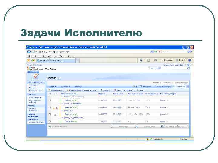 Задачи Исполнителю 