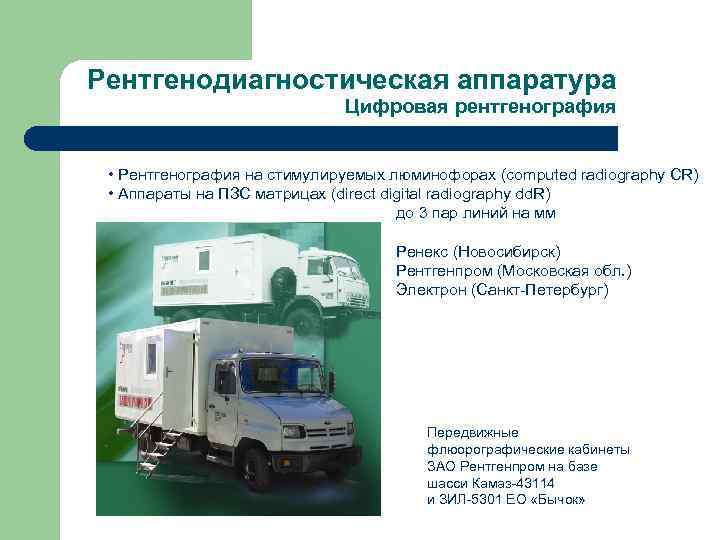 Рентгенодиагностическая аппаратура     Цифровая рентгенография • Рентгенография на стимулируемых люминофорах (computed