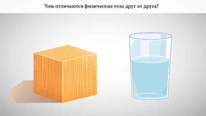 Чем отличаются физические тела друг от друга?  
