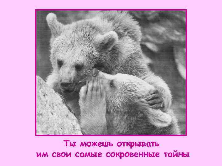  Ты можешь открывать им свои самые сокровенные тайны 