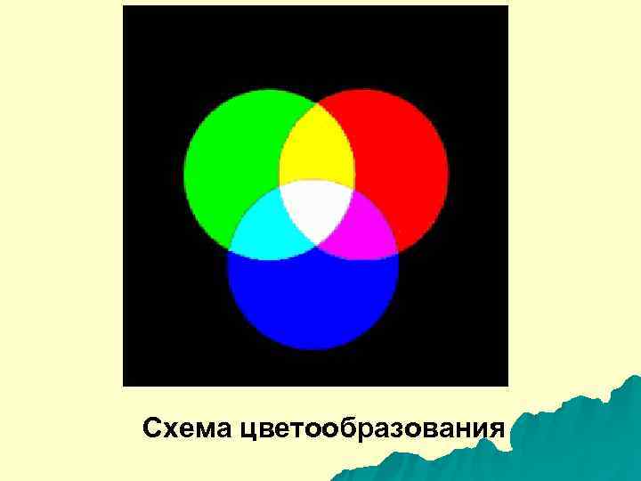 Схема цветообразования 