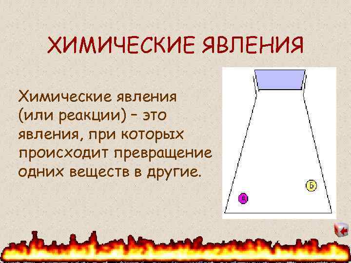   ХИМИЧЕСКИЕ ЯВЛЕНИЯ Химические явления (или реакции) – это явления, при которых происходит