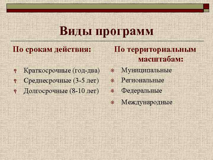 Инвестиционные проекты в составе целевой программы