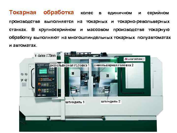 Токарная  обработка  колес  в  единичном  и  серийном производстве