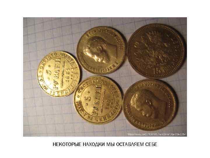 НЕКОТОРЫЕ НАХОДКИ МЫ ОСТАВЛЯЕМ СЕБЕ 