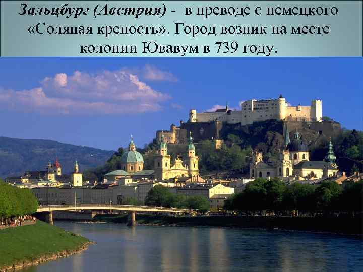 История возникновения городов европы в их названиях 6 класс проект