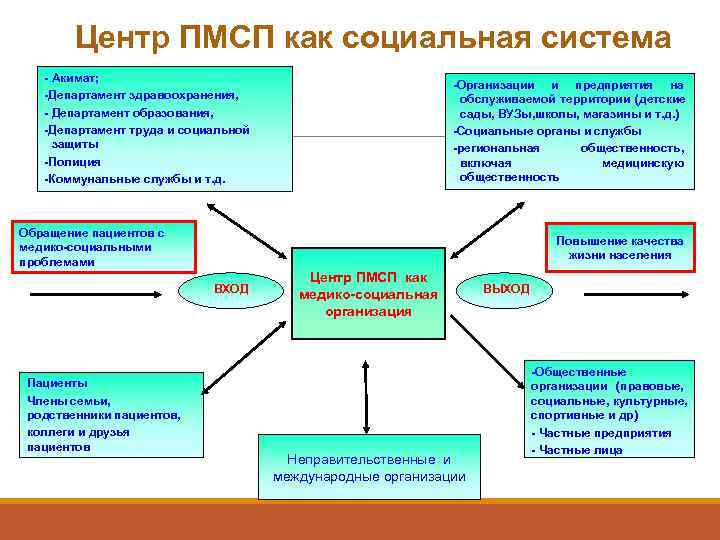 Принципы организации пмсп