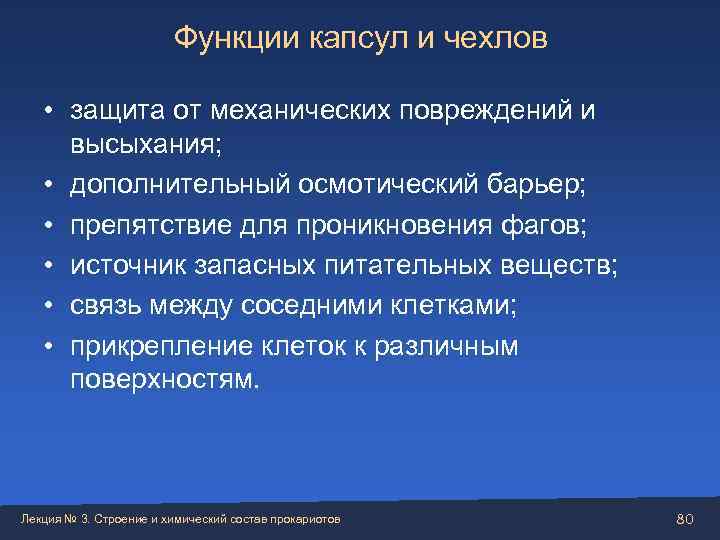     Функции капсул и чехлов • защита от механических повреждений и