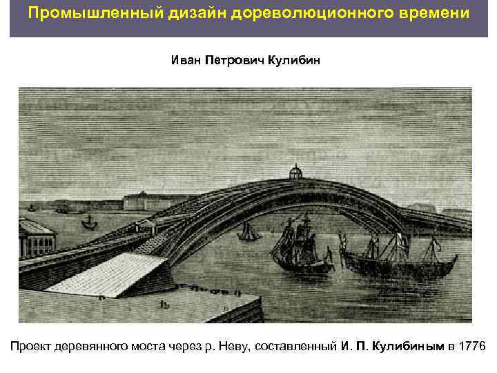   Промышленный дизайн дореволюционного времени      Иван Петрович Кулибин