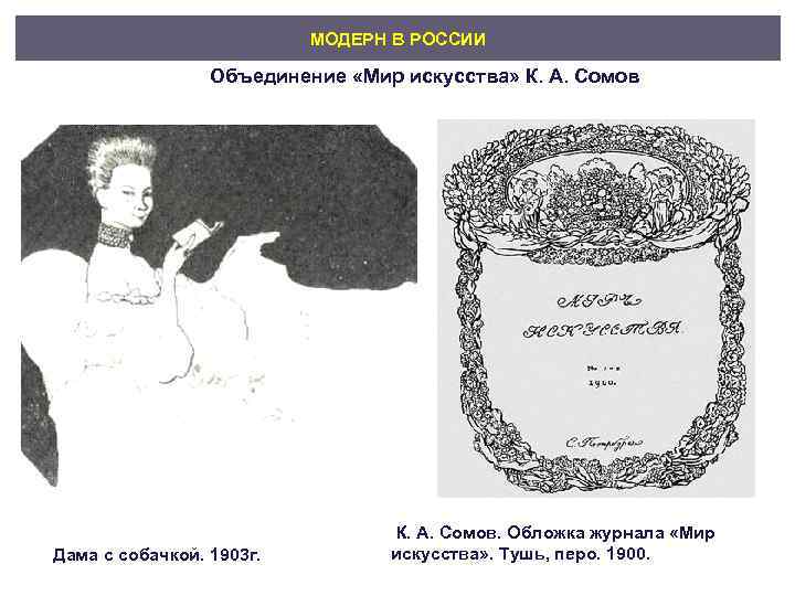      МОДЕРН В РОССИИ    Объединение «Мир искусства»