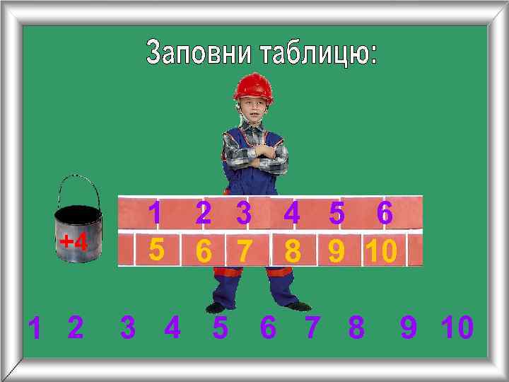   1 2 3 4 5 6 +4  5 6 7 8