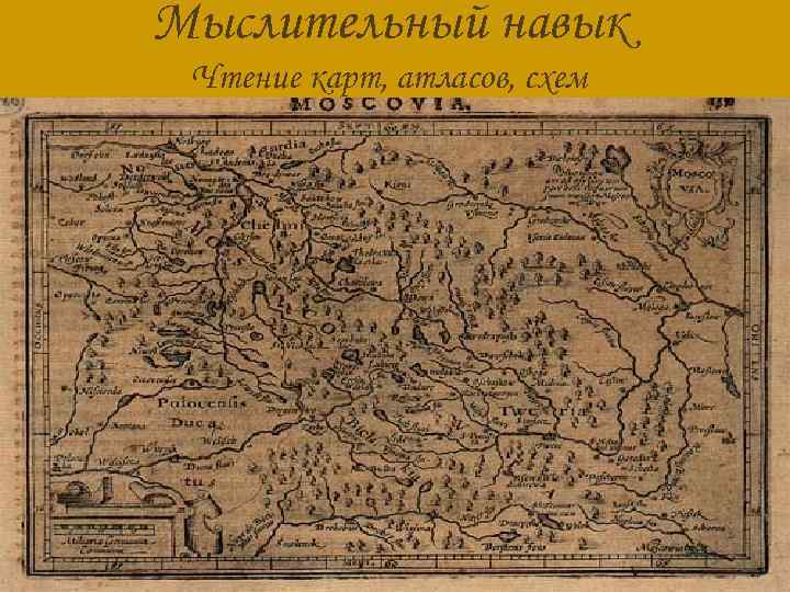 Мыслительный навык Чтение карт, атласов, схем 