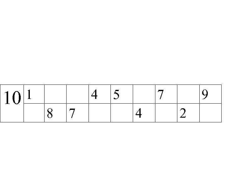10 1  4  5  7  9  8  7