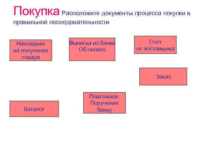 Расположите документы