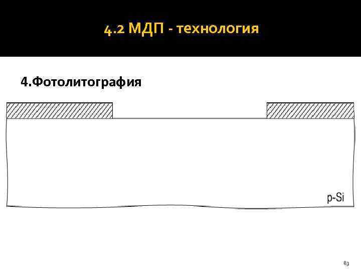    4. 2 МДП - технология  4. Фотолитография   