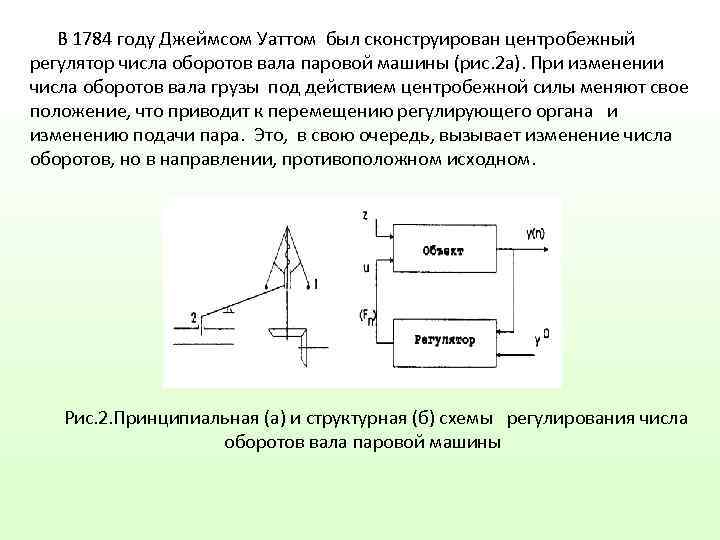 Схема регулятора уатта