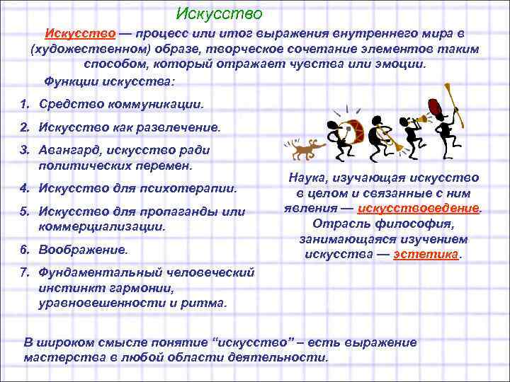 Искусство — процесс или итог выражения внутреннего мира в Искусство — процесс или итог выражения внутреннего мира в