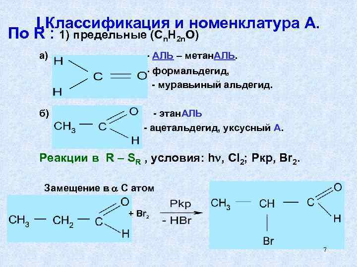   I. Классификация и номенклатура А. По R : 1) предельные (Cn. H