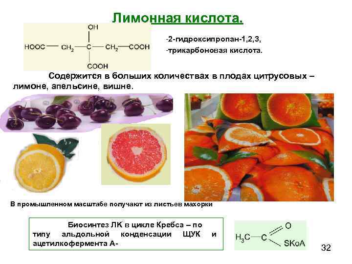      Лимонная кислота.       -2