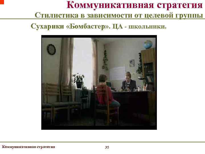       Коммуникативная стратегия    Стилистика в зависимости