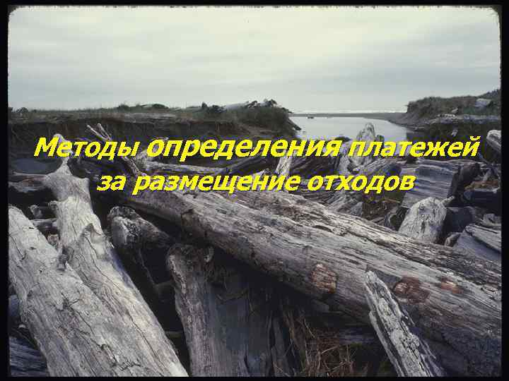 Методы определения платежей за размещение отходов 