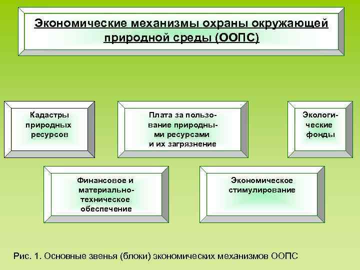 Основными организационно правовыми механизмами. , Задачи, структура экономического механизма охраны окружающей среды. Структура экономического механизма охраны окружающей среды. Экономический механизм охраны окружающей природной среды. Элементы экономического механизма охраны окружающей среды.