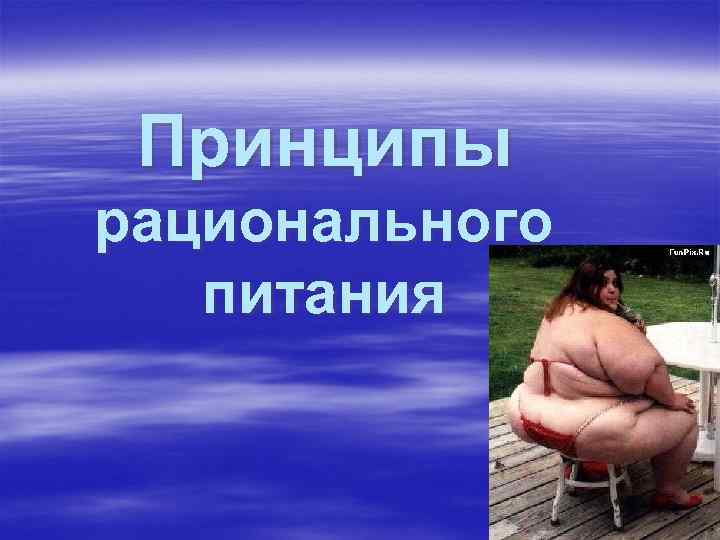Принципы рационального питания Принципы рационального питания
