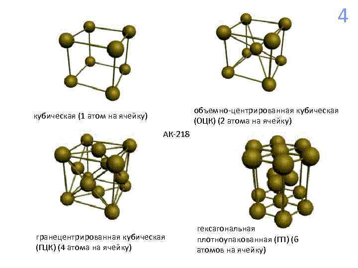        4     объемно центрированная