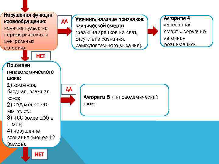 Алгоритм диагностики внезапной смерти схема