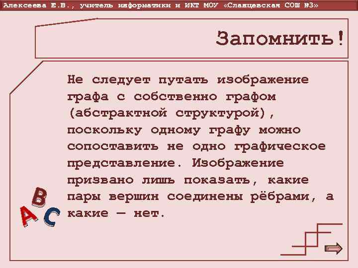 Алексеева Е. В. , учитель информатики и ИКТ МОУ «Сланцевская СОШ № 3» 