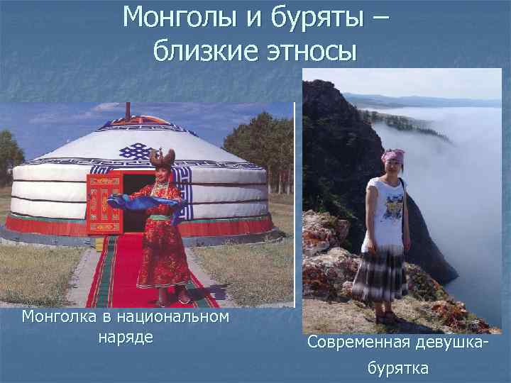  Монголы и буряты –   близкие этносы Монголка в национальном 