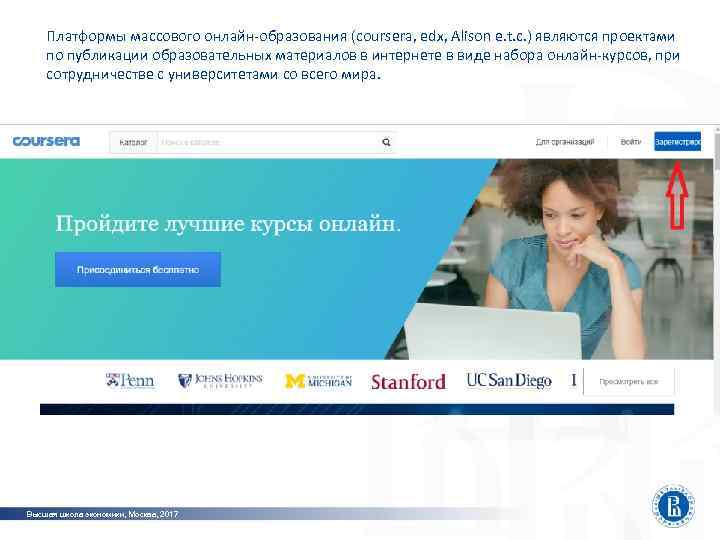   Платформы массового онлайн-образования (coursera, edx, Alison e. t. c. ) являются проектами