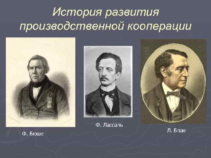  История развития производственной кооперации    Ф. Лассаль    