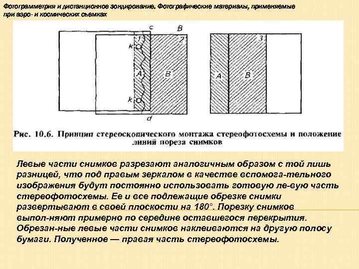 Фотограмметрия и дистанционное зондирование. Фотографические материалы, применяемые при аэро- и космических съемках  Левые