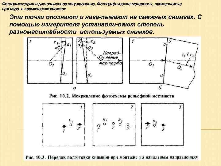 Фотограмметрия и дистанционное зондирование. Фотографические материалы, применяемые при аэро- и космических съемках Эти точки